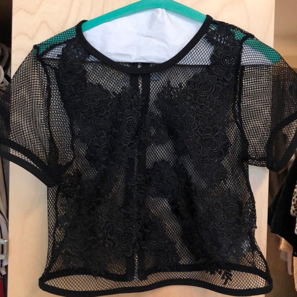 Going out mesh top